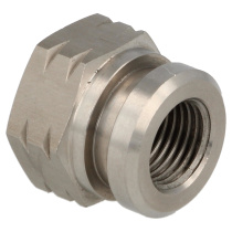 Bromsslangsnippel Rostfritt Stål 17mm hex M10 x 1.0 mm QSP Products